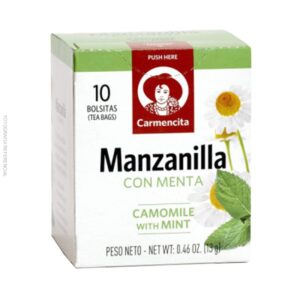 Infusión manzanilla con menta 10 bolsas 13 grs - CARMENCITA