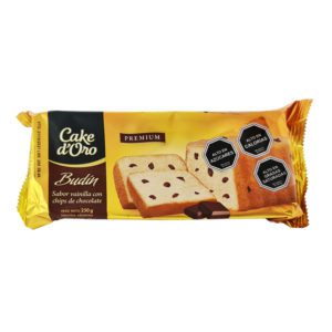 Budín vainilla con chips de chocolate - CAKE D ORO