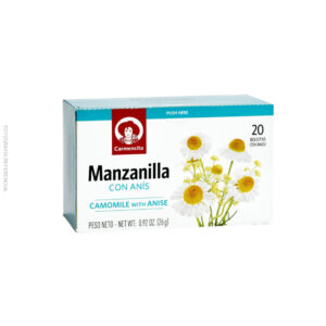 Infusión manzanilla con anís 20 bolsas 26 grs - CARMENCITA