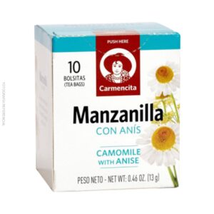 Infusión manzanilla con anís 10 bolsas 13 grs - CARMENCITA
