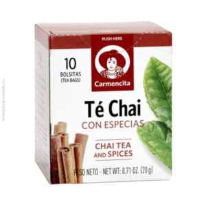 Té chai con especias 10 bolsas 20 grs - CARMENCITA