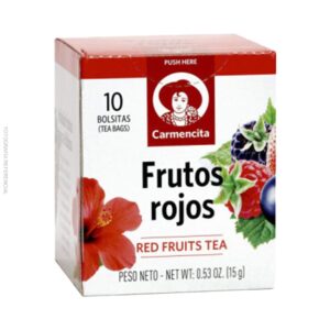 Infusión frutos rojos 10 bolsas 15 grs - CARMENCITA