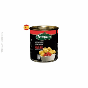 Aceitunas verdes rellenas pimiento 340 g frasco - FRAGATA