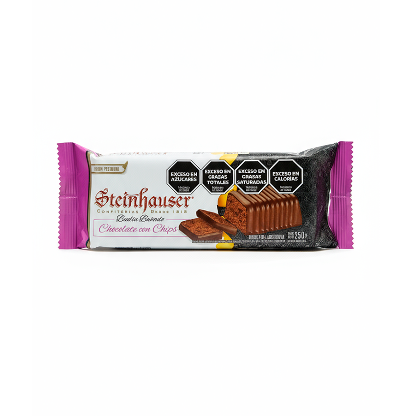 Budin banado choc.c/chips 250grs - STEINHAUSER