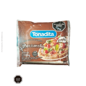 QUESO MOZZARELLA X8 LAM.120GRS - TONADITA